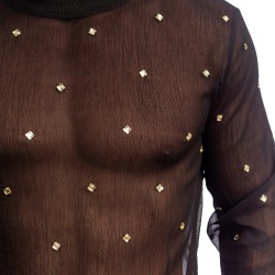 Pluie des Etoiles Haut à Manches Longues L'Homme Invisible Noir - L...