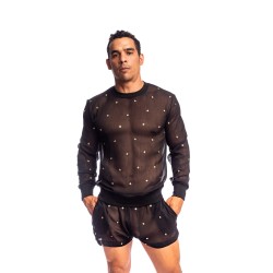 Pluie des Etoiles Haut à Manches Longues L'Homme Invisible Noir - L...