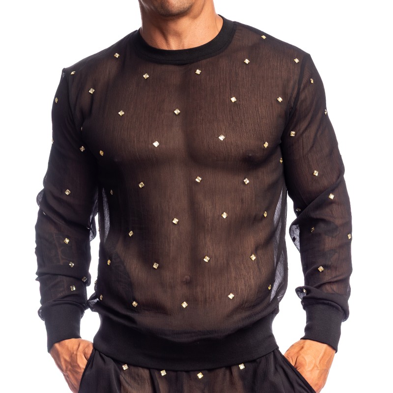 Pluie des Etoiles Haut à Manches Longues L'Homme Invisible Noir - L...