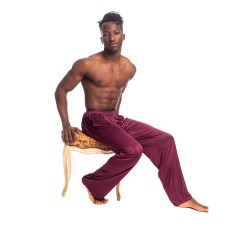 Pantaloni del marchio L HOMME INVISIBLE - Silky Touch L Homme Invisible Pants Bordeaux - Ref : HW144 SIL RB9