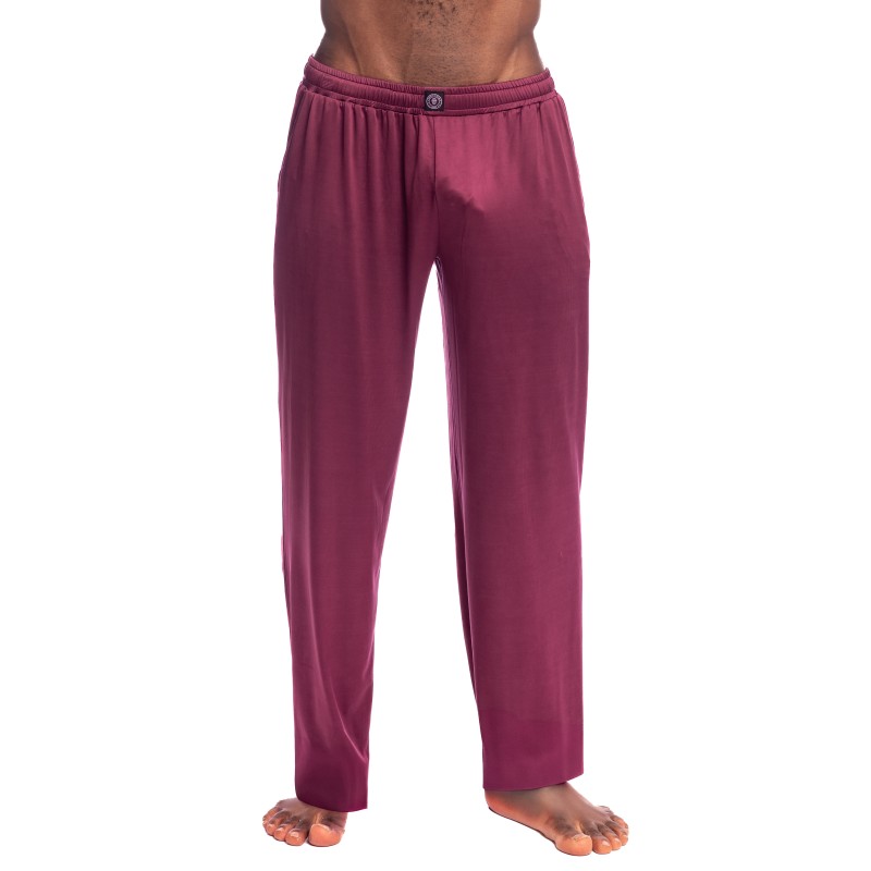 Pantaloni del marchio L HOMME INVISIBLE - Silky Touch L Homme Invisible Pants Bordeaux - Ref : HW144 SIL RB9