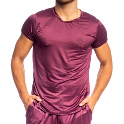 Maniche del marchio L HOMME INVISIBLE - T-shirt Silky Touch a collo rotondo L Homme Invisible Burgundy - Ref : RW32 SIL RB9