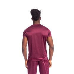 Maniche del marchio L HOMME INVISIBLE - T-shirt Silky Touch a collo rotondo L Homme Invisible Burgundy - Ref : RW32 SIL RB9