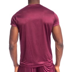 Maniche del marchio L HOMME INVISIBLE - T-shirt Silky Touch a collo rotondo L Homme Invisible Burgundy - Ref : RW32 SIL RB9