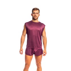 Canotta del marchio L HOMME INVISIBLE - Canottiera Silky Touch L Homme Invisible Bordeaux - Ref : SP09 SIL RB9