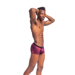 Boxer, shorty de la marque L HOMME INVISIBLE - Silky Touch Hipster Push Up L Homme Invisible Burgundy - Ref : MY39 SIL RB9