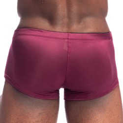 Boxer, shorty de la marque L HOMME INVISIBLE - Silky Touch Mini Boxer Push Up L Homme Invisible Burgundy - Ref : UW09 SIL RB9