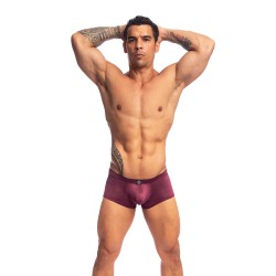Pantaloncini boxer, Shorty del marchio L HOMME INVISIBLE - Silky Touch Mini Pusher Push-Up L Homme Invisible Burgundy - Ref : UW