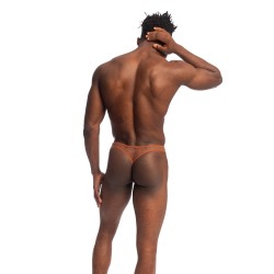 Stringa del marchio L HOMME INVISIBLE - Fuoco & Oro V Thong Bikini L Homme Invisible - Ref : UW19 FGO OR9
