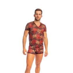 Maniche del marchio L HOMME INVISIBLE - Giardino Incantato - T-shirt a V dell Uomo Invisibile - Ref : MY73 JAR 231