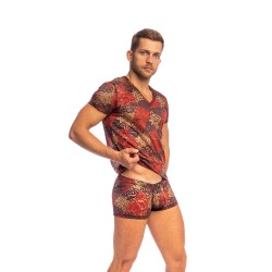 Maniche del marchio L HOMME INVISIBLE - Giardino Incantato - T-shirt a V dell Uomo Invisibile - Ref : MY73 JAR 231