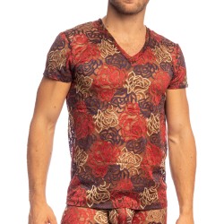 Maniche del marchio L HOMME INVISIBLE - Giardino Incantato - T-shirt a V dell Uomo Invisibile - Ref : MY73 JAR 231