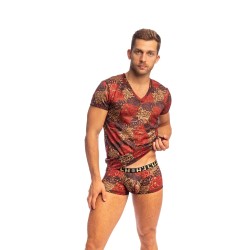 Maniche del marchio L HOMME INVISIBLE - Giardino Incantato - T-shirt a V dell Uomo Invisibile - Ref : MY73 JAR 231