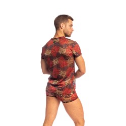 Maniche del marchio L HOMME INVISIBLE - Giardino Incantato - T-shirt a V dell Uomo Invisibile - Ref : MY73 JAR 231