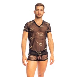 Maniche del marchio L HOMME INVISIBLE - Maglietta a V dell Uomo Invis - ibile - Ref : MY73 EPI OR1