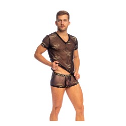 Maniche del marchio L HOMME INVISIBLE - Maglietta a V dell Uomo Invis - ibile - Ref : MY73 EPI OR1