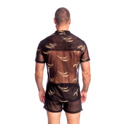 Camicia del marchio L HOMME INVISIBLE - Epi D or - La camicia cubana con colletto dell uomo invisibile - Ref : HW167 EPI OR1