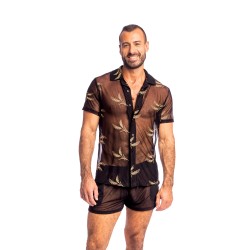 Camicia del marchio L HOMME INVISIBLE - Epi D or - La camicia cubana con colletto dell uomo invisibile - Ref : HW167 EPI OR1