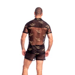 Camicia del marchio L HOMME INVISIBLE - Epi D or - La camicia cubana con colletto dell uomo invisibile - Ref : HW167 EPI OR1