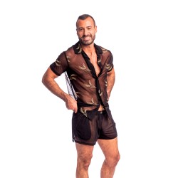 Camicia del marchio L HOMME INVISIBLE - Epi D or - La camicia cubana con colletto dell uomo invisibile - Ref : HW167 EPI OR1