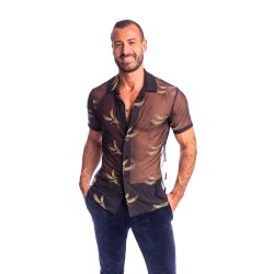 Camicia del marchio L HOMME INVISIBLE - Epi D or - La camicia cubana con colletto dell uomo invisibile - Ref : HW167 EPI OR1