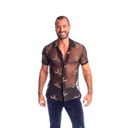 Camicia del marchio L HOMME INVISIBLE - Epi D or - La camicia cubana con colletto dell uomo invisibile - Ref : HW167 EPI OR1