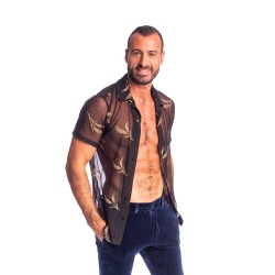 Camicia del marchio L HOMME INVISIBLE - Epi D or - La camicia cubana con colletto dell uomo invisibile - Ref : HW167 EPI OR1