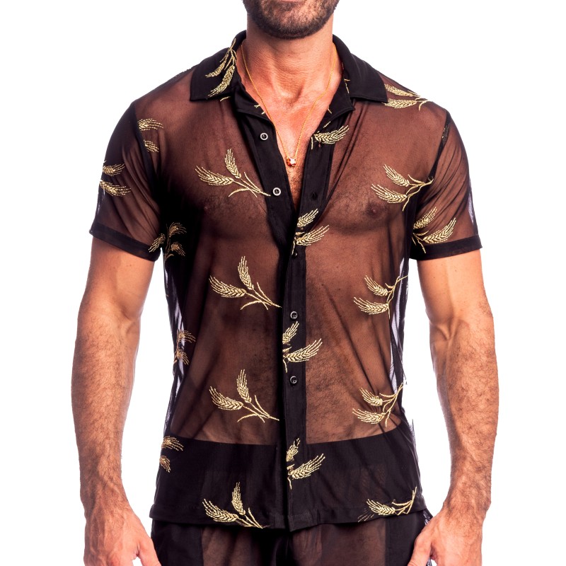 Camicia del marchio L HOMME INVISIBLE - Epi D or - La camicia cubana con colletto dell uomo invisibile - Ref : HW167 EPI OR1