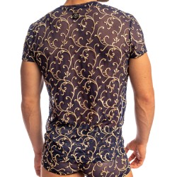 Maniche del marchio L HOMME INVISIBLE - Maglietta barocca a scollo a V Nuit L Uomo Invisibile - Ref : MY73 NBA 049