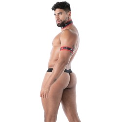 Accessories of the brand TOF PARIS - Neoprene Collar Tof Paris Black/Red - Ref : TOF602NR