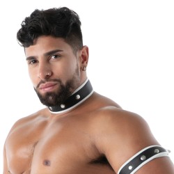 Accessories of the brand TOF PARIS - Neoprene Collar Tof Paris Black/White - Ref : TOF602NB