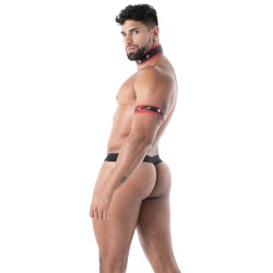 Thong of the brand TOF PARIS - Tof Paris Red Neoprene Snap Thong - Ref : TOF606R