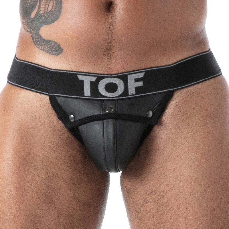 Jockstraps of the brand TOF PARIS - Tof Paris Neoprene Jockstrap Black - Ref : TOF604N