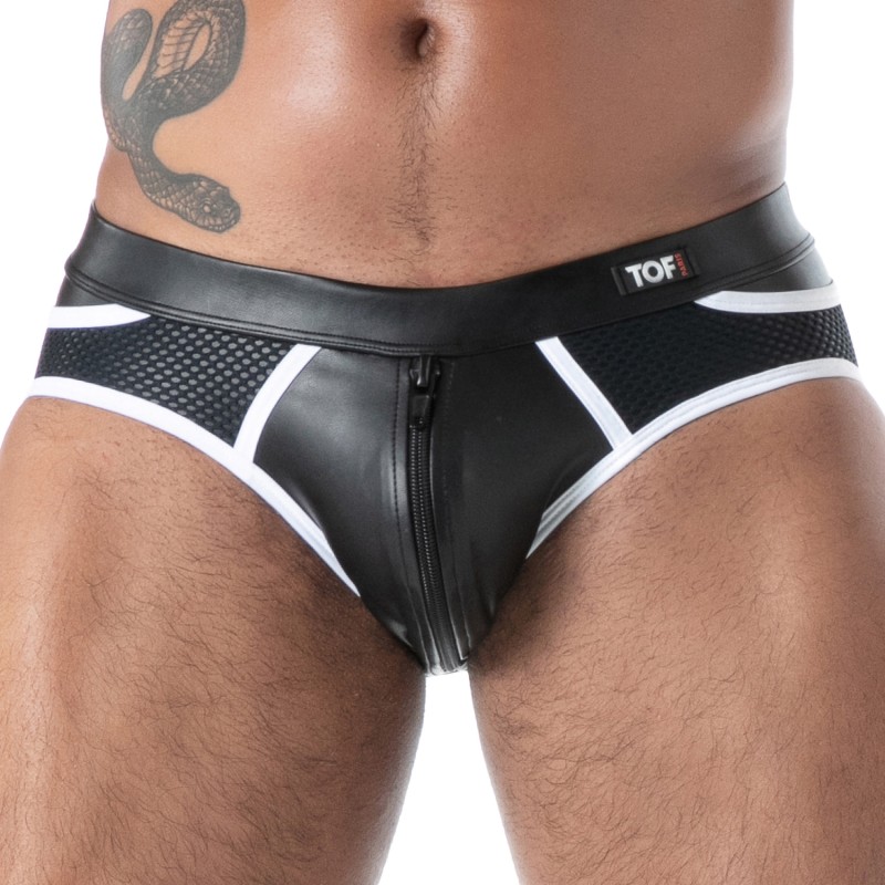 Brief of the brand TOF PARIS - Backless Kinky Zipped Briefs Tof Paris - Ref : TOF621NB