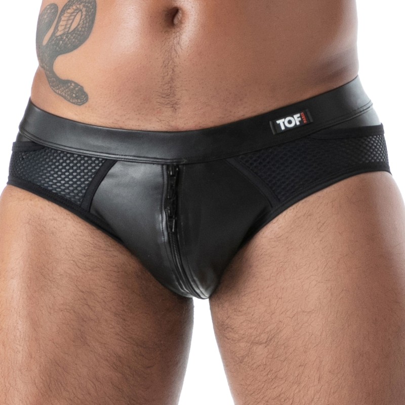 Brief of the brand TOF PARIS - Kinky Tof Paris Full Zip Briefs - Ref : TOF614N