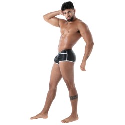 Boxer shorts, Shorty of the brand TOF PARIS - Kinky Full Zip Boxer Shorts Black/White - Ref : TOF612NB