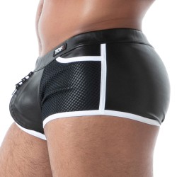 Boxer shorts, Shorty of the brand TOF PARIS - Kinky Full Zip Boxer Shorts Black/White - Ref : TOF612NB