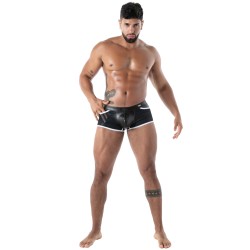 Boxer shorts, Shorty of the brand TOF PARIS - Kinky Full Zip Boxer Shorts Black/White - Ref : TOF612NB