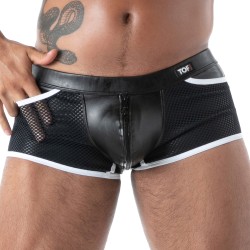 Boxer shorts, Shorty of the brand TOF PARIS - Kinky Full Zip Boxer Shorts Black/White - Ref : TOF612NB