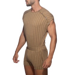 Body de la marque ADDICTED - Jumper Barley Marron - Edition Limitée - Ref : AD1388 C13