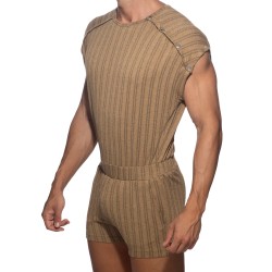 Body de la marque ADDICTED - Jumper Barley Marron - Edition Limitée - Ref : AD1388 C13