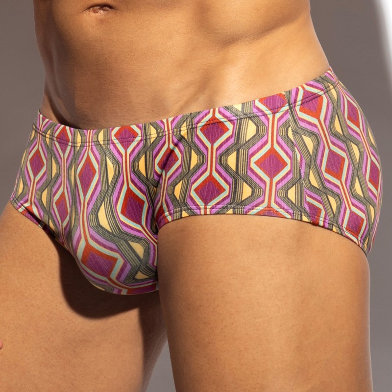 Slip, Tanga de la marque ES COLLECTION - Slip Sunga Egypt Edition Limitée - Violet - Ref : UN644 C19