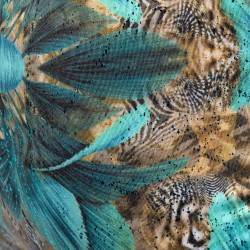 Slip del marchio ES COLLECTION - Safari Bikini Edizione Limitata - Turchese - Ref : UN645 C08