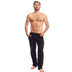 Pantalon de la marque L HOMME INVISIBLE - Amalfi - Pantalon Noir - Ref : HW144 AMA 001