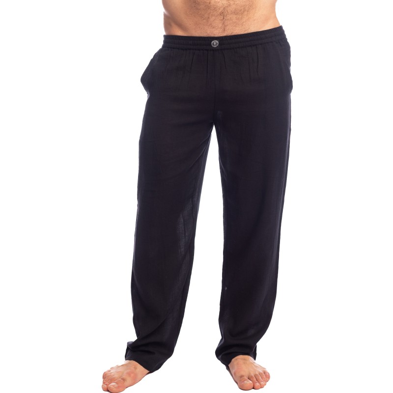 Hosen der Marke L HOMME INVISIBLE - Pantalon Amalfi Noir - Ref : HW144 AMA 001