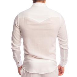 Chemise de la marque L HOMME INVISIBLE - Amalfi - Chemise Blanche - Ref : HW126 AMA 002