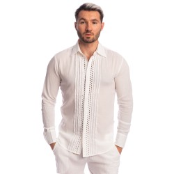 Chemise de la marque L HOMME INVISIBLE - Amalfi - Chemise Blanche - Ref : HW126 AMA 002