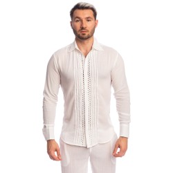 Chemise de la marque L HOMME INVISIBLE - Amalfi - Chemise Blanche - Ref : HW126 AMA 002