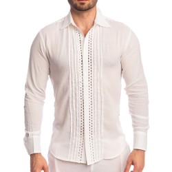 Chemise de la marque L HOMME INVISIBLE - Amalfi - Chemise Blanche - Ref : HW126 AMA 002