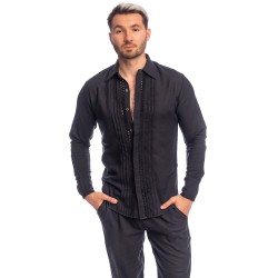 Camicia del marchio L HOMME INVISIBLE - Amalfi - Camicia Nera - Ref : HW126 AMA 001